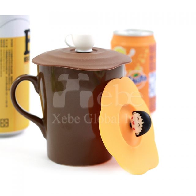 可愛卡通矽膠杯蓋製造