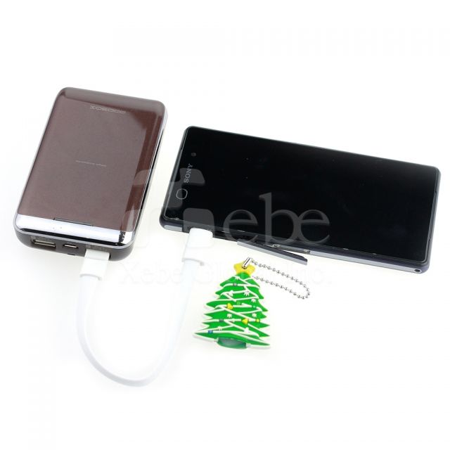 聖誕樹手機充電線