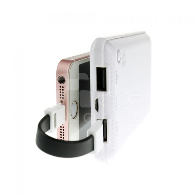 仿皮革紋路移動電源 印刷外置充電器訂造