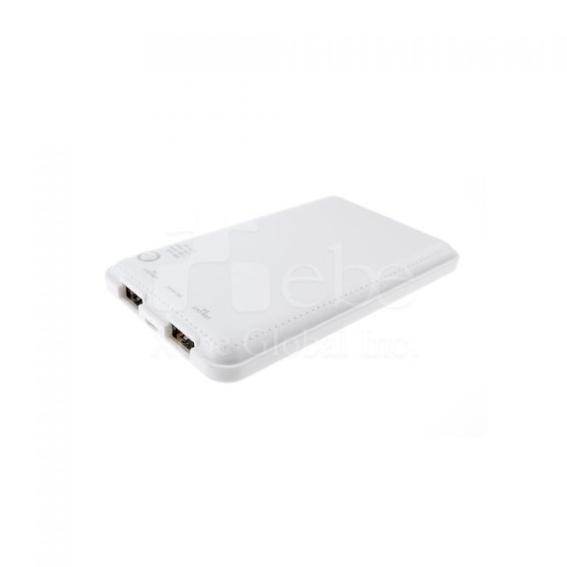 仿皮革紋路移動電源 印刷外置充電器訂造