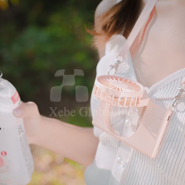 石英粉掛頸摺疊風扇