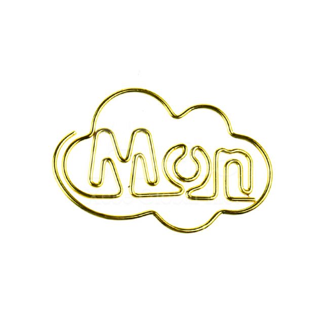 星期一Monday萬字夾