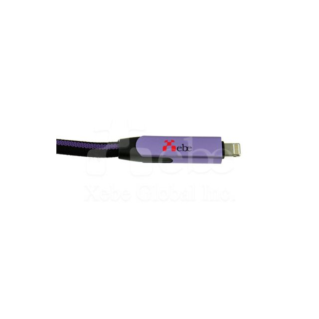 葡萄紫訂造USB叉電線