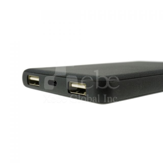 黑色薄型行動電源 訂造禮品