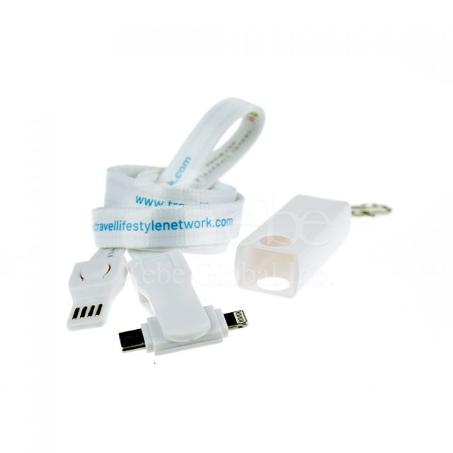 三合一旋轉USB叉電線 尾牙禮品推薦 
