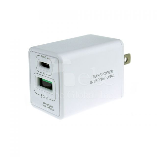 訂造Type C雙孔充電器 Type C快充USB charger 