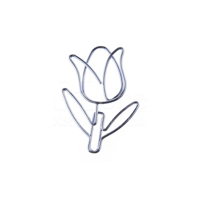 鮮豔玫瑰造型萬字夾