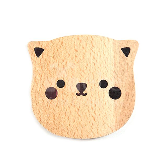 小狗造型木頭訂造杯墊