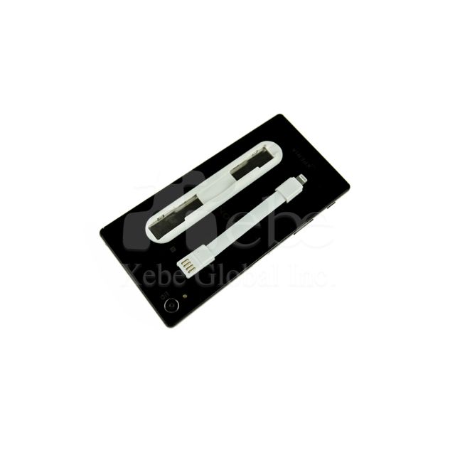白色訂造輕巧USB叉電線