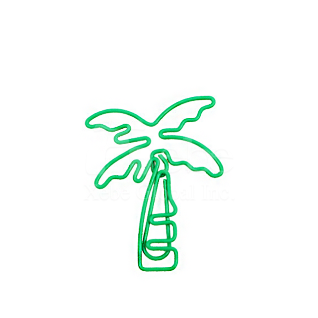 椰子樹造型萬字夾