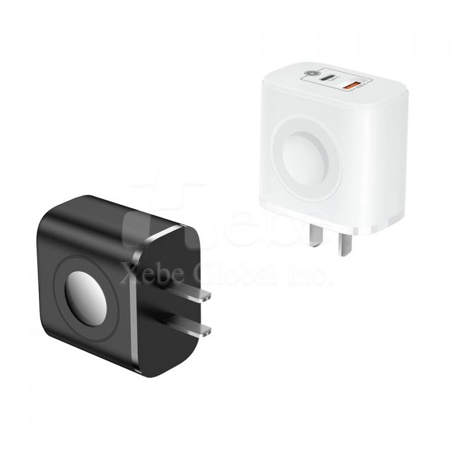 簡約白雙孔USB charger