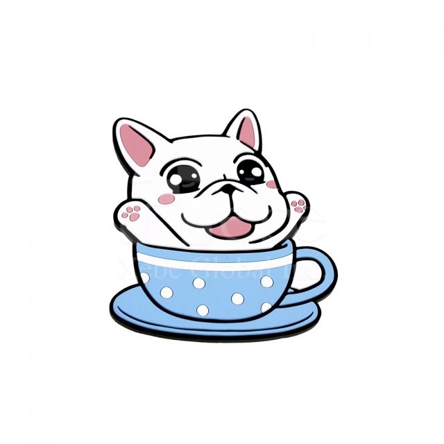 插畫狗仔造型杯墊