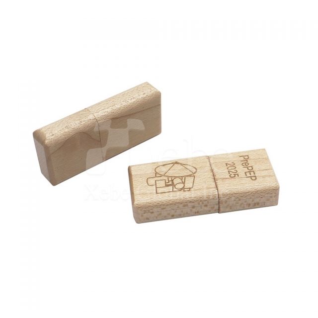 刻字設計木頭USB手指