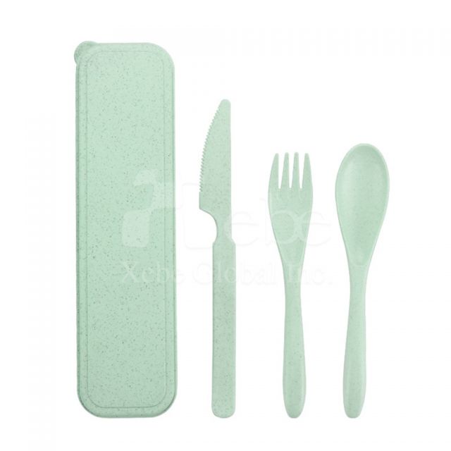 淺綠環保小麥餐具組