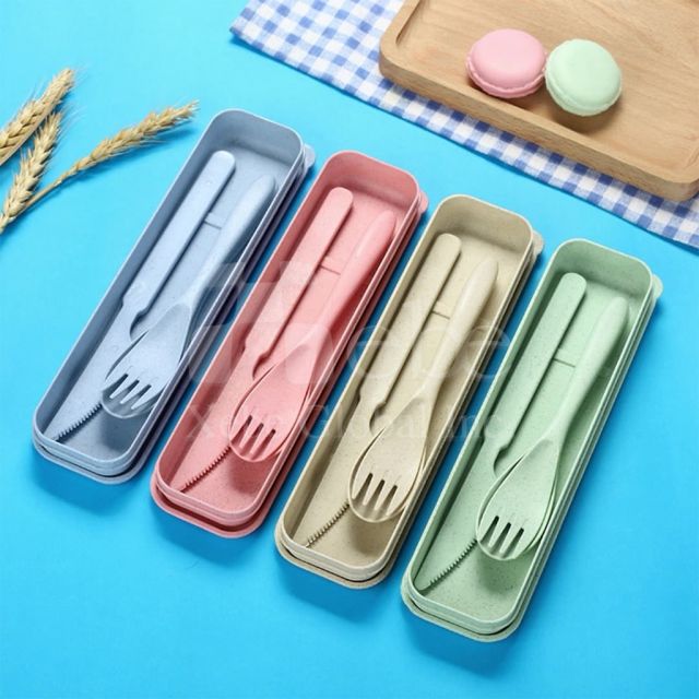 淺綠環保小麥餐具組