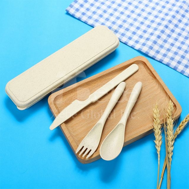 淺綠環保小麥餐具組