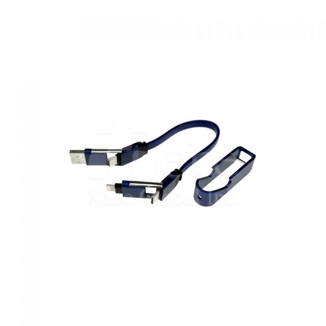 藍色多功能USB叉電線