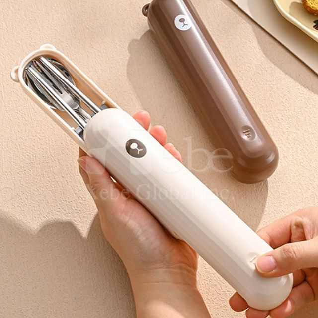 熊仔造型不鏽鋼環保餐具組