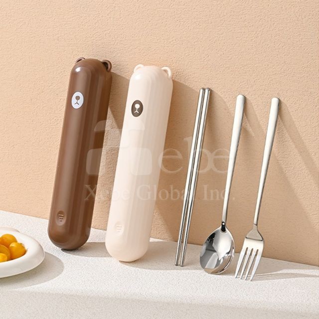 熊仔造型不鏽鋼環保餐具組